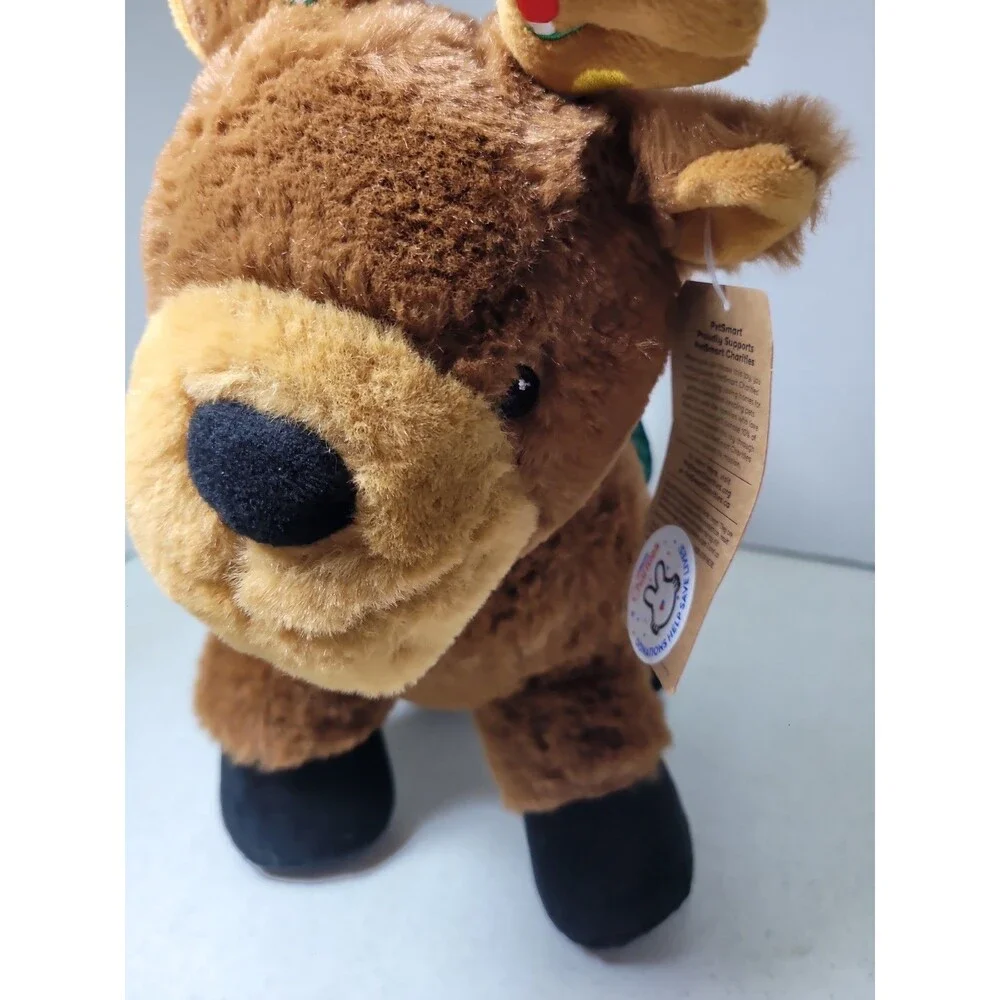NEW 2025 PETSMART REINDEER FORTUNE DOG TOY WITH SQUEAKER XMAS NOVELTY TOY